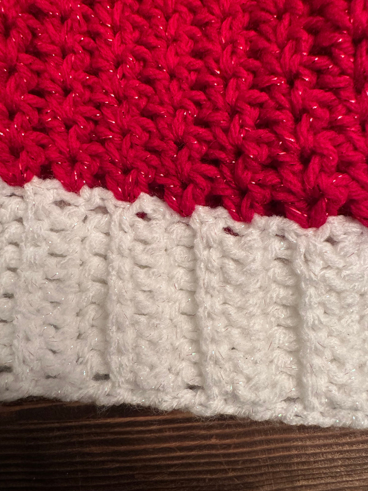 Santa Sparkle Pom Beanie
