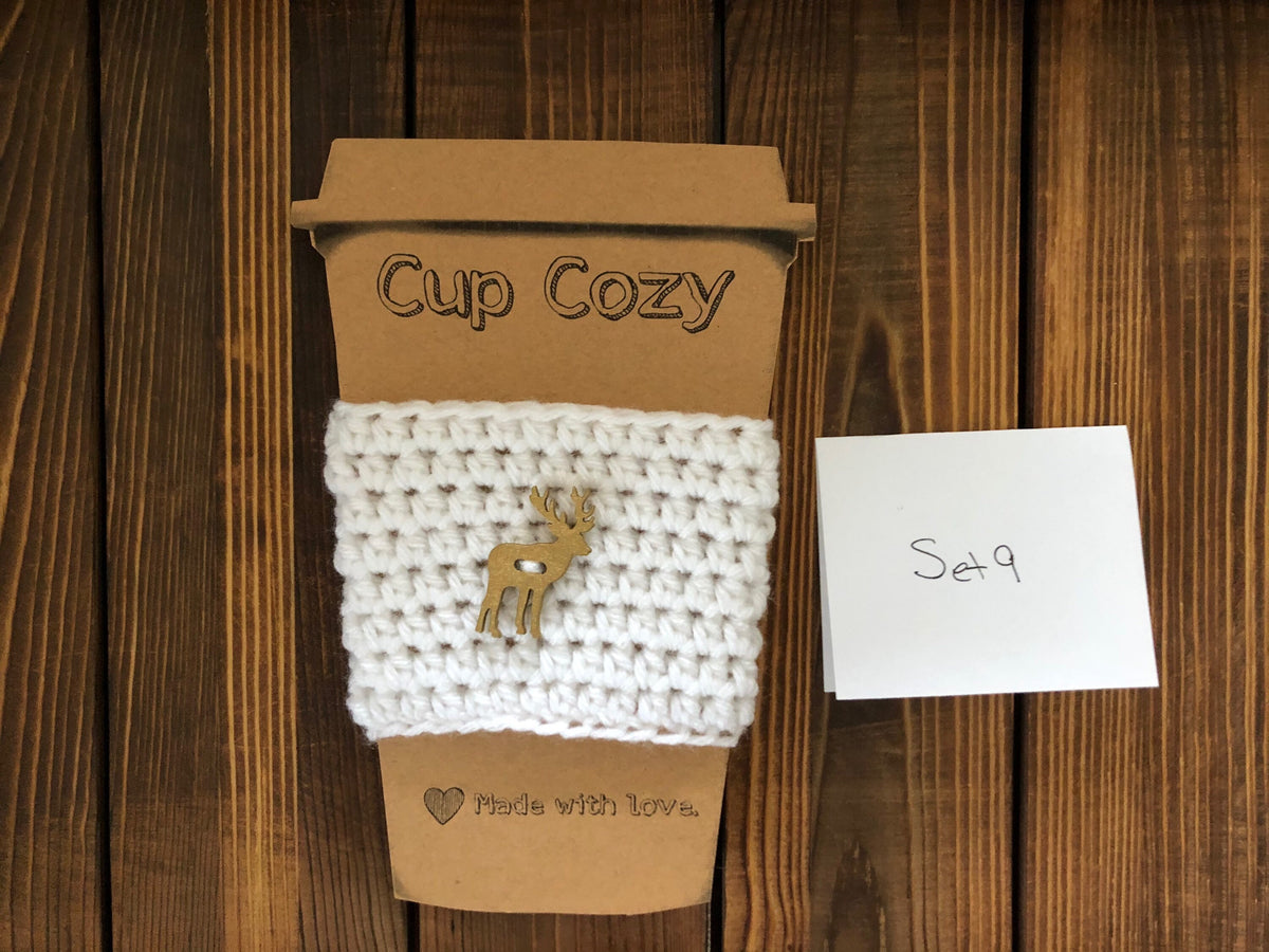 Holiday Coffee Cozies Set 9