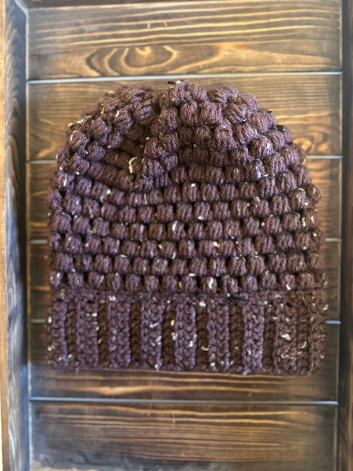 Purple Fleck Slouchy Beanie