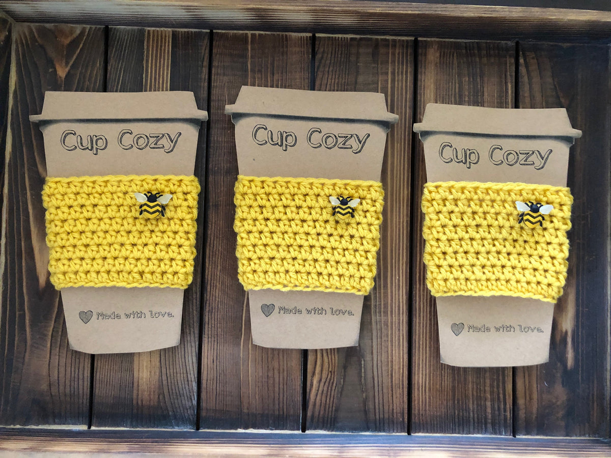 Bee Coffee Cozies