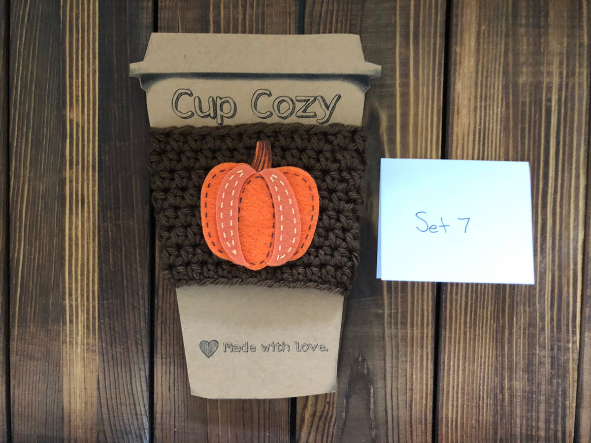 Holiday Coffee Cozies Set 7