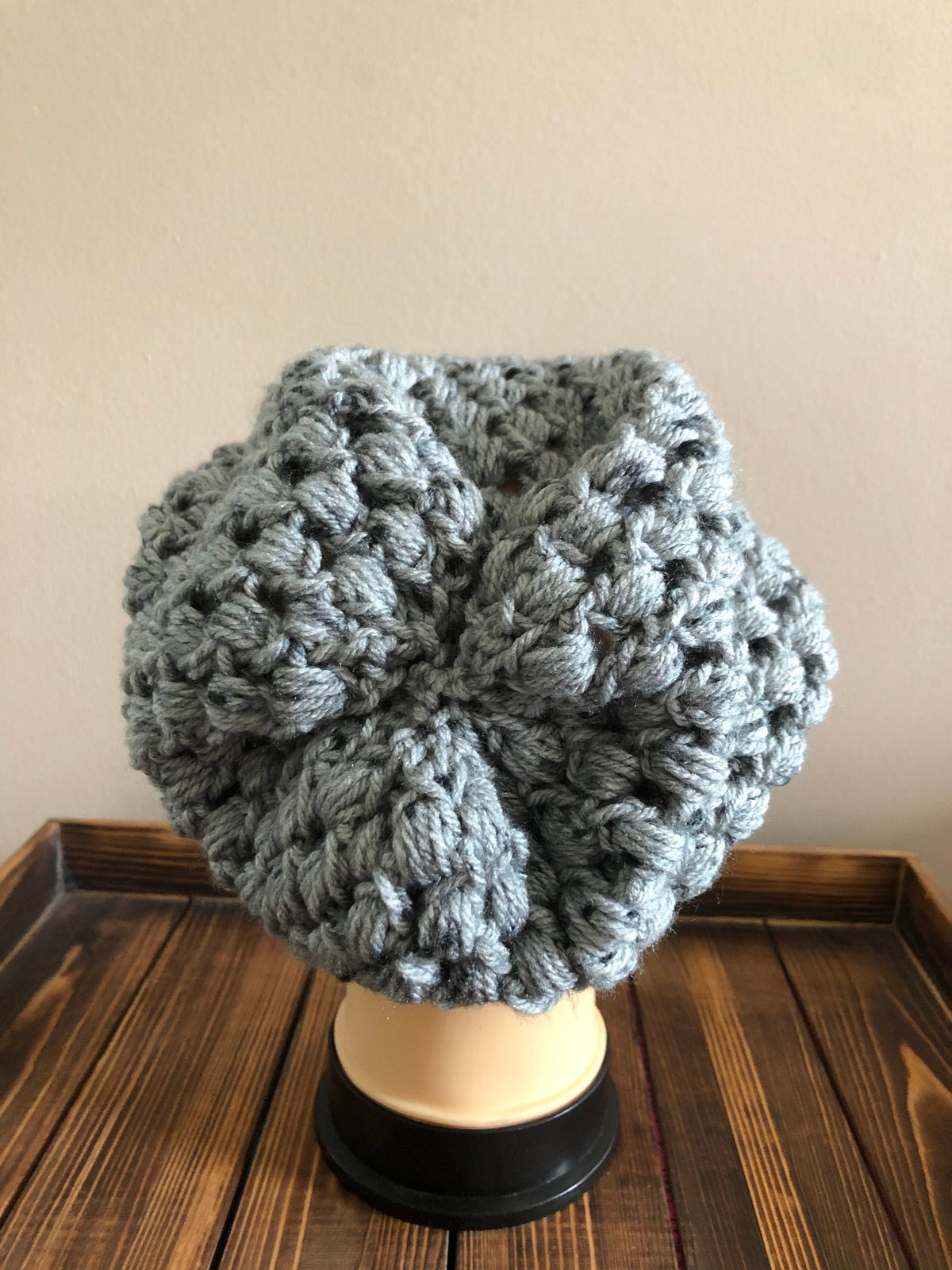 Gray Fleck Slouchy Beanie