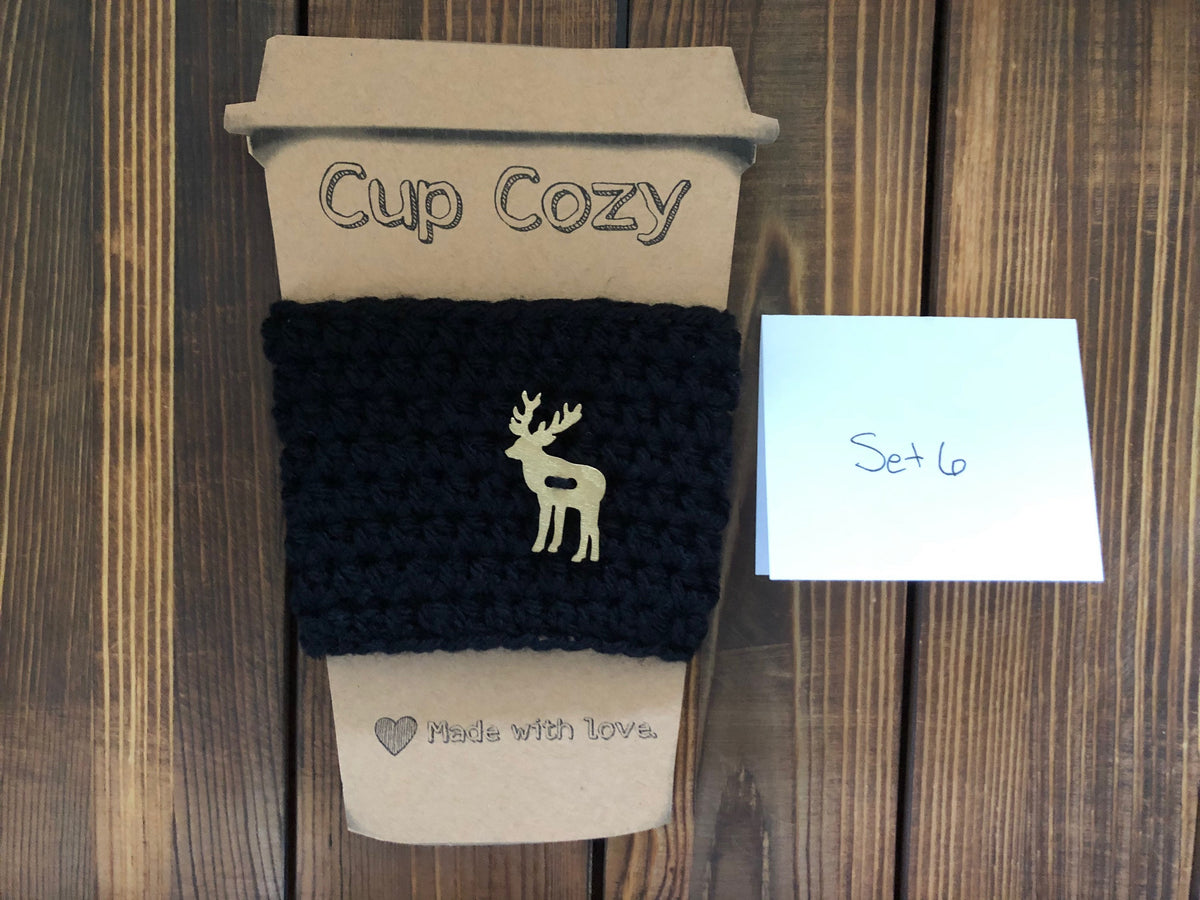 Holiday Coffee Cozies Set 6