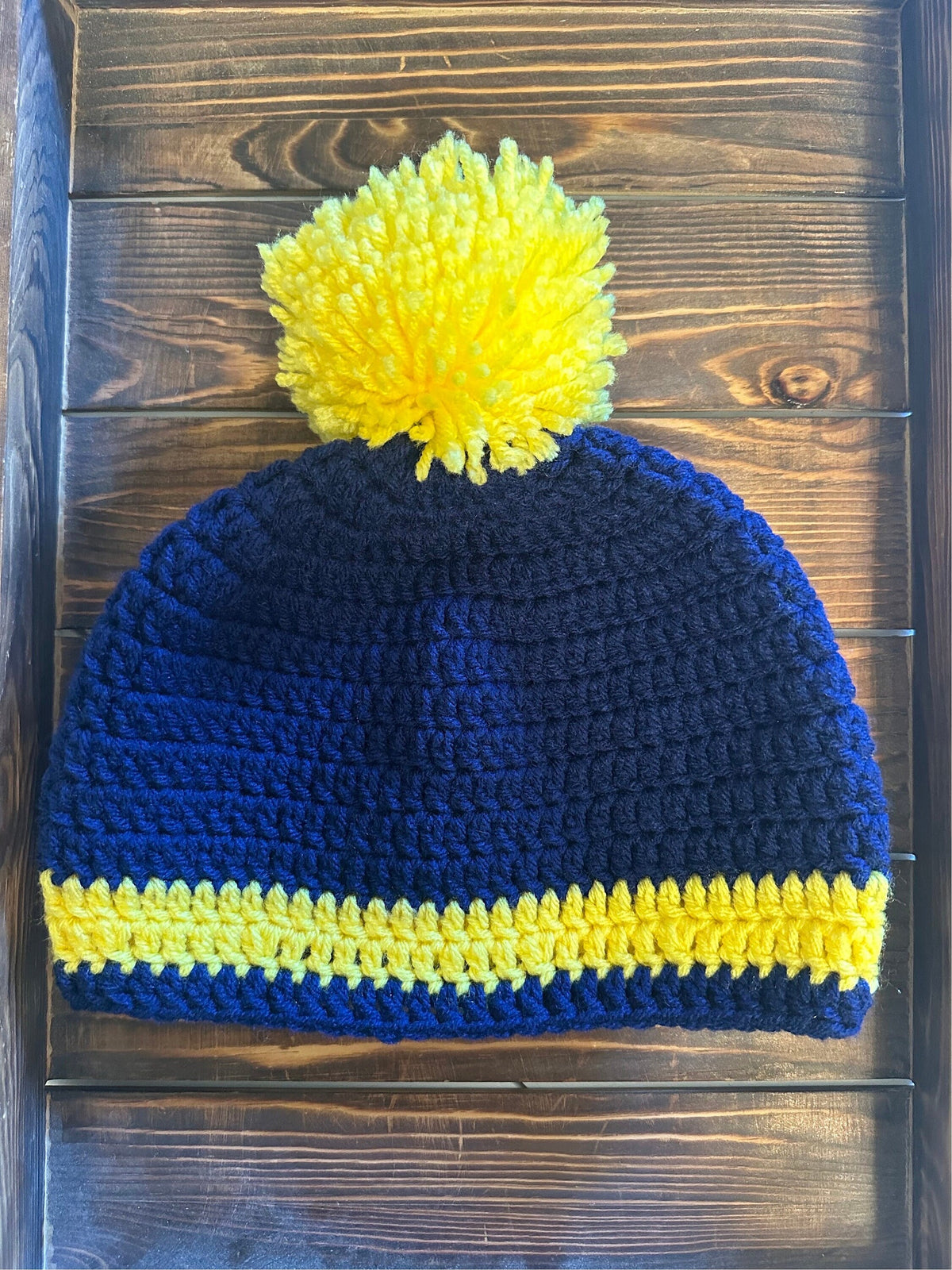 U of M Crochet Pom Beanie