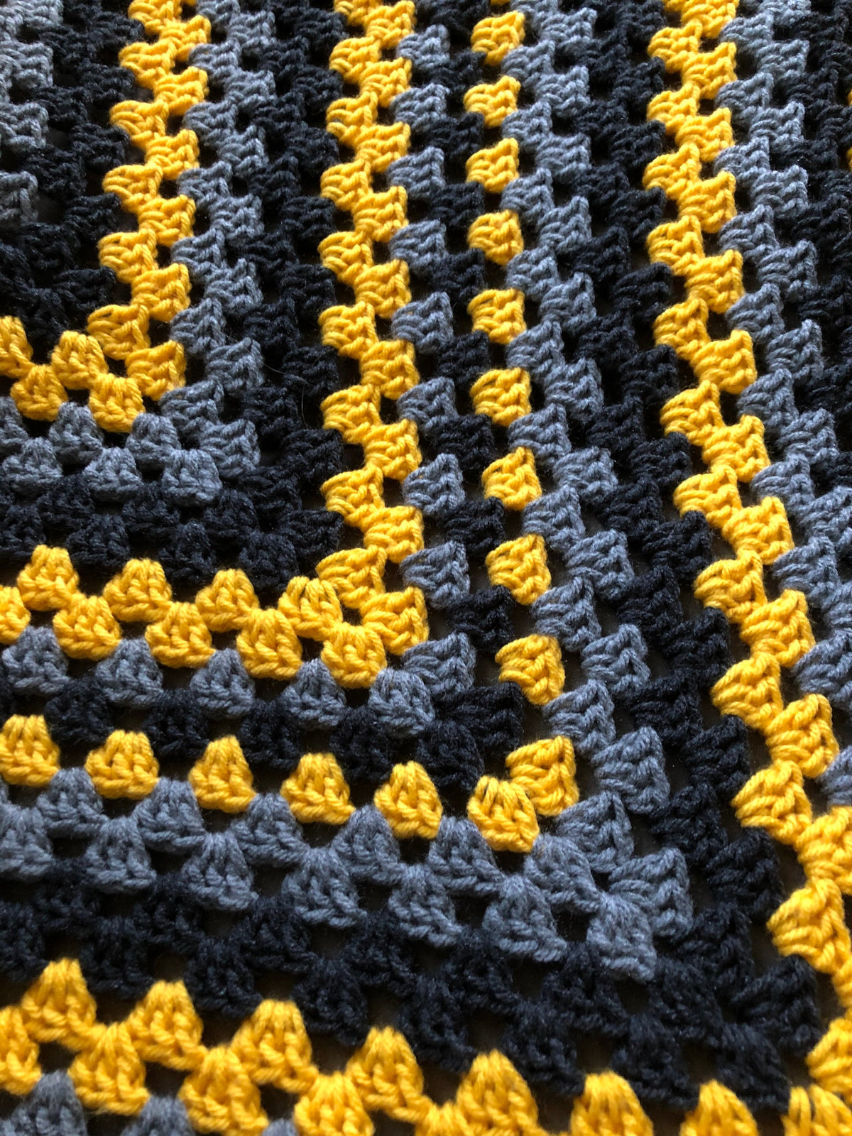 Gray and Yellow Blanket