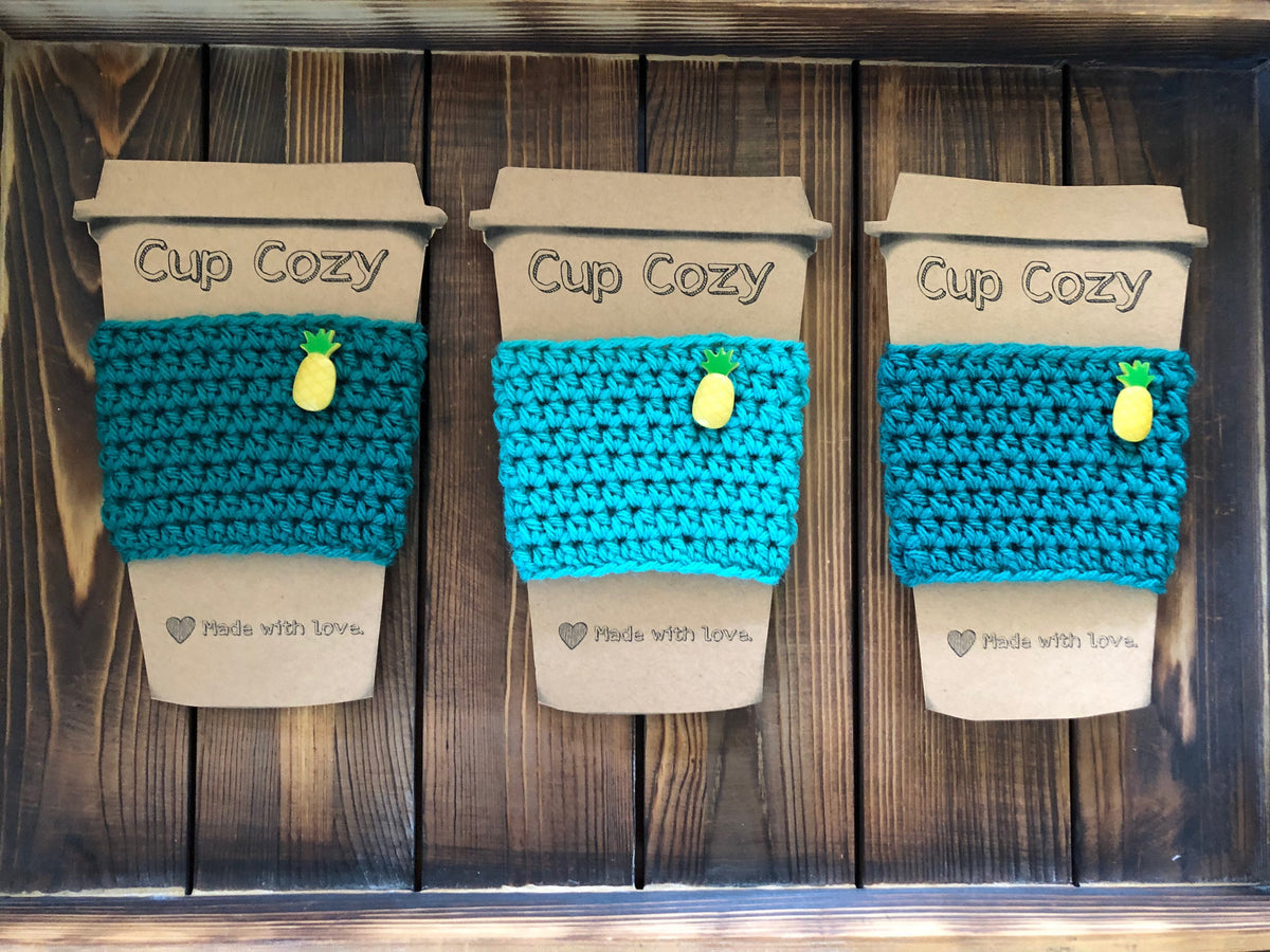 Pineapple Coffee Cozies