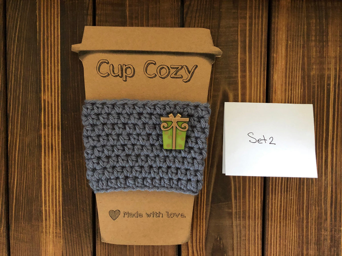 Holiday Coffee Cozies Set 2