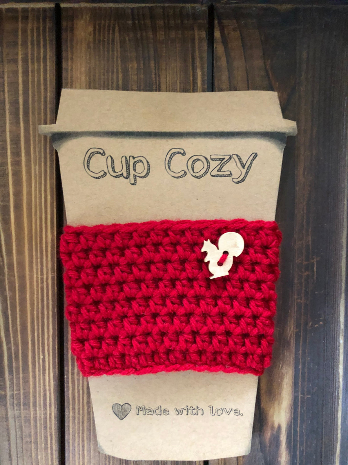 Squirrel Coffee Cozies