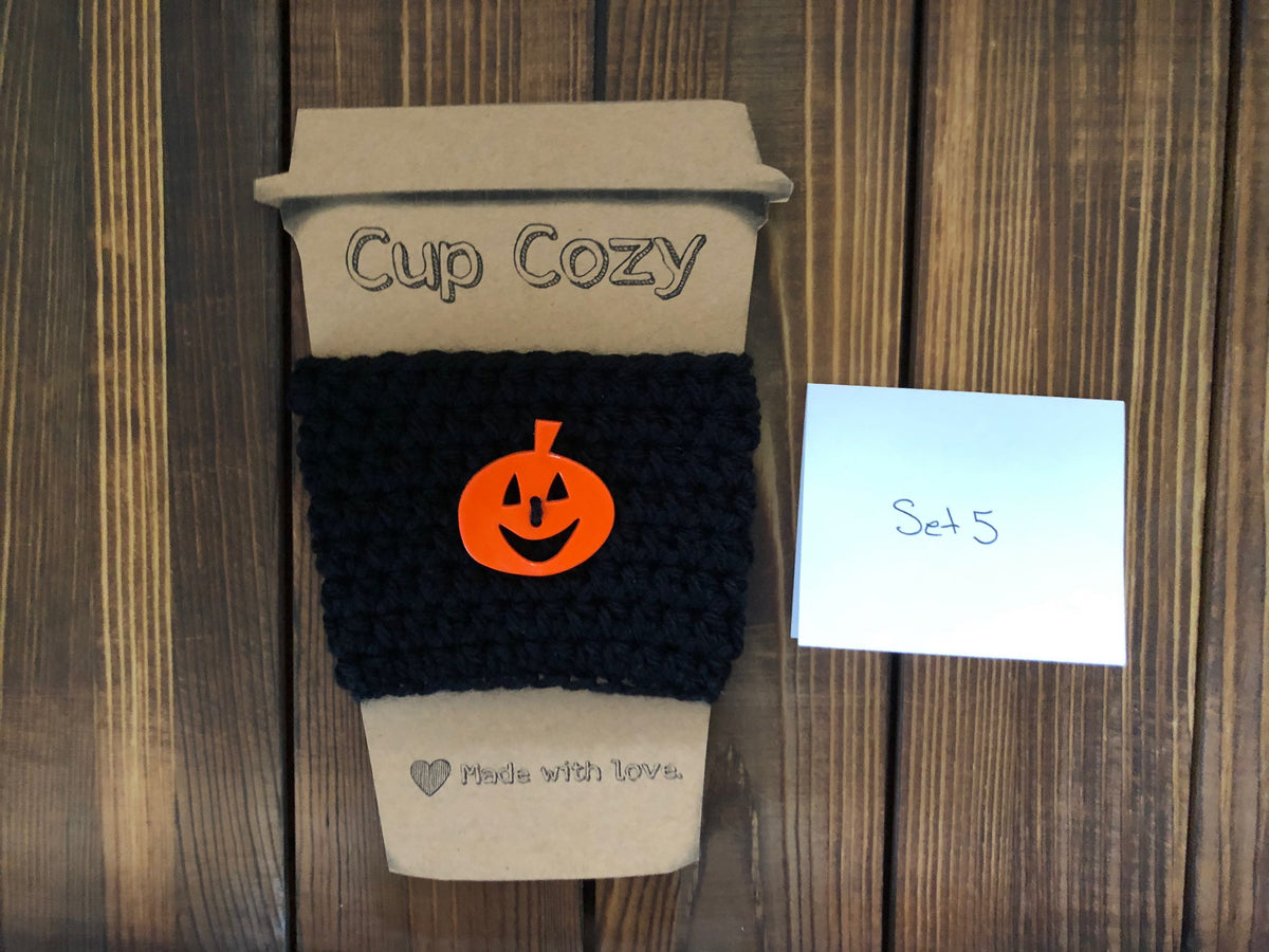 Holiday Coffee Cozies Set 5