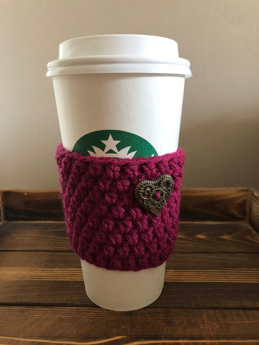 Steampunk Heart Coffee Cozies
