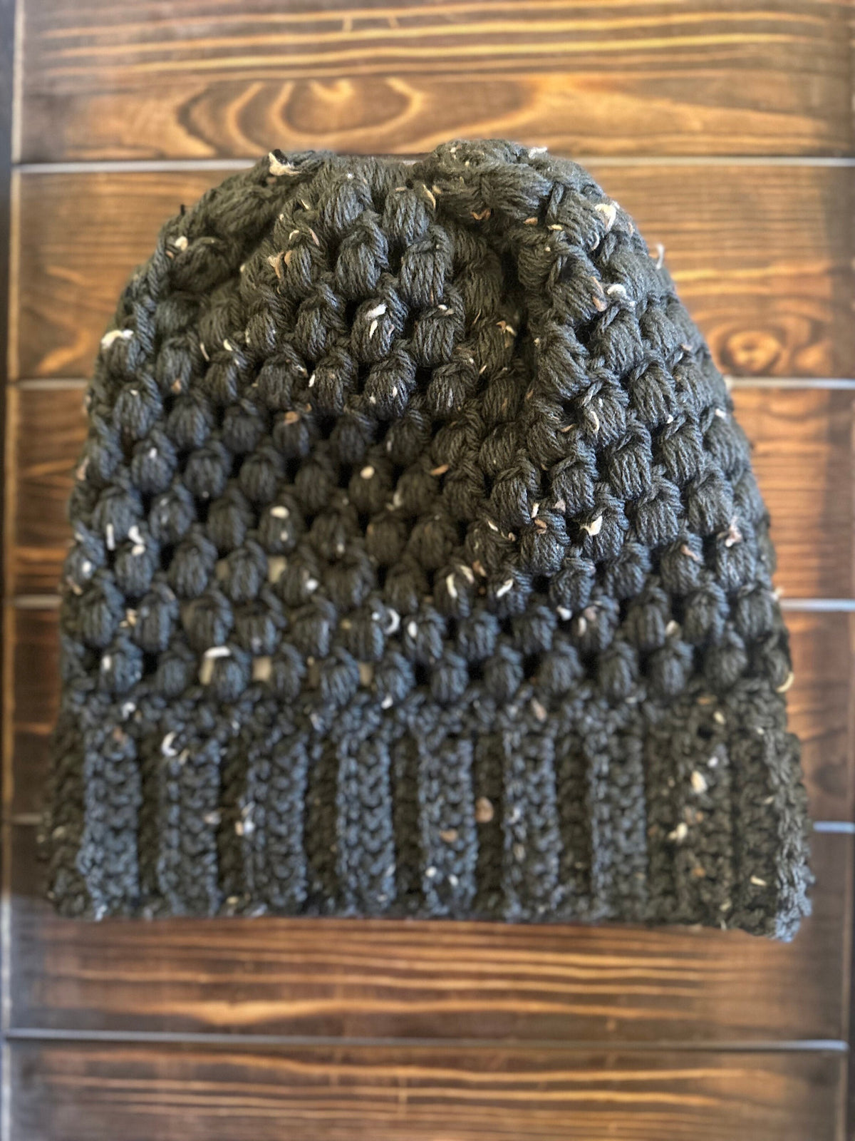 Green Fleck Slouchy Beanie