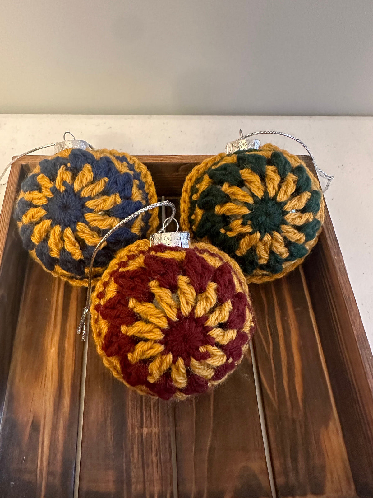 Crocheted Christmas Bulb Ornament