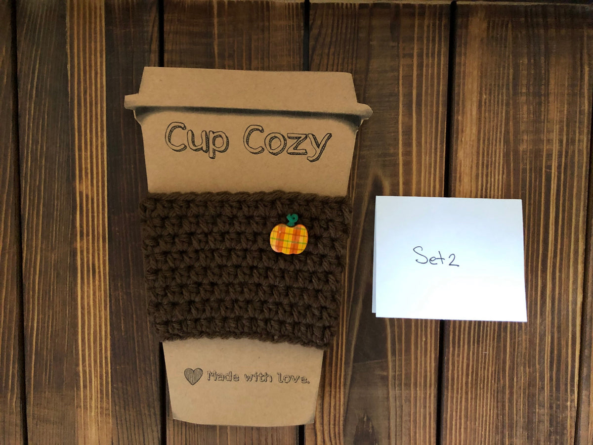 Holiday Coffee Cozies Set 2