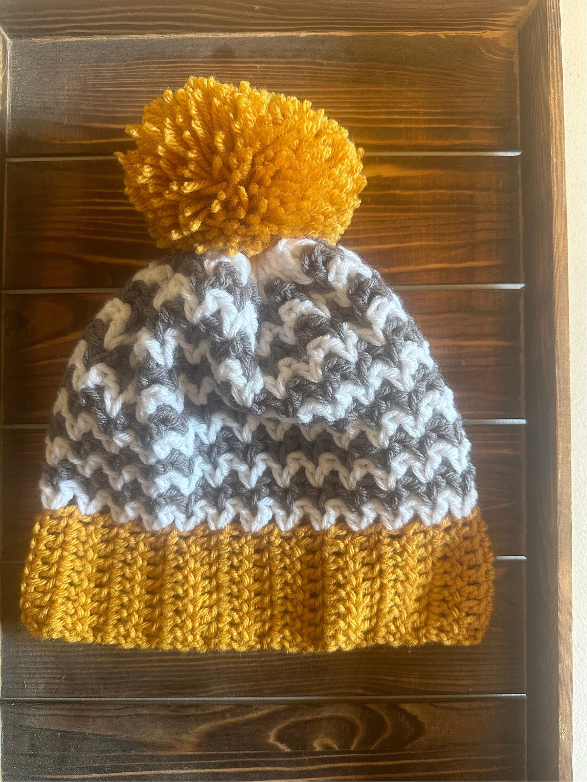 ZigZag Pom Beanie