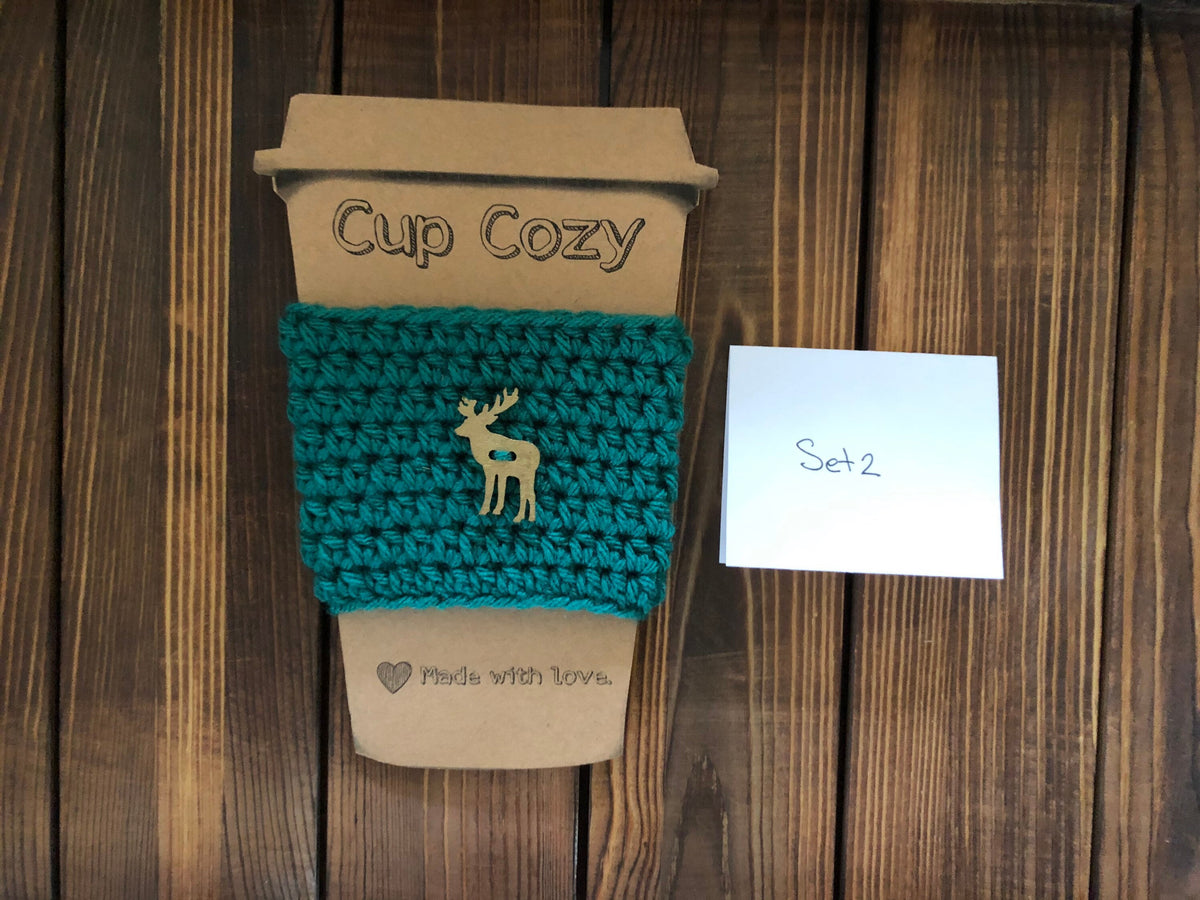 Holiday Coffee Cozies Set 2