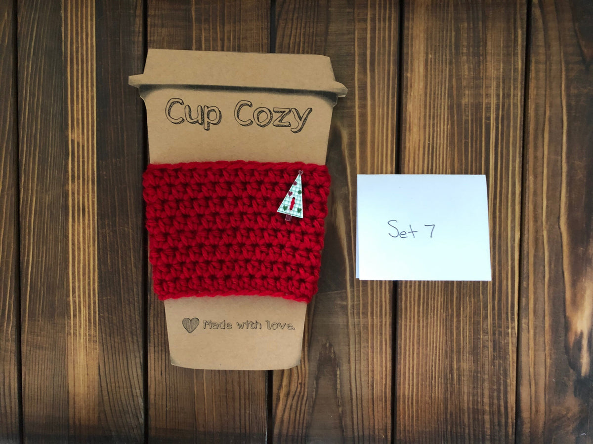 Holiday Coffee Cozies Set 7