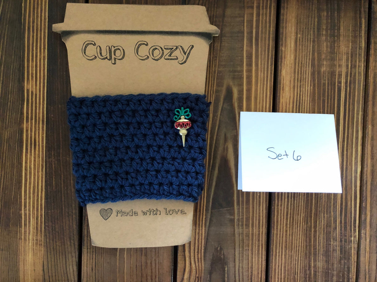 Holiday Coffee Cozies Set 6