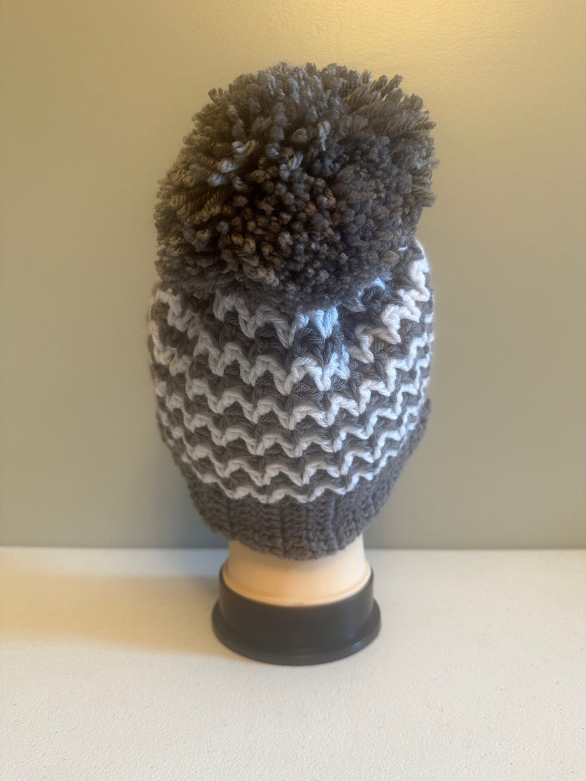 ZigZag Pom Beanie