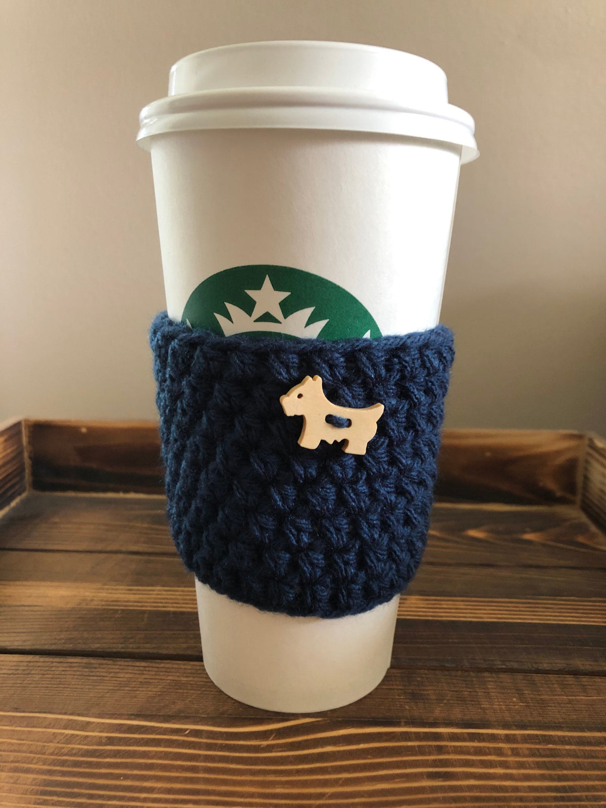 Wooden Dog Coffee Cozies