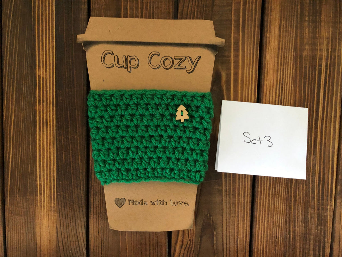 Holiday Coffee Cozies Set 3