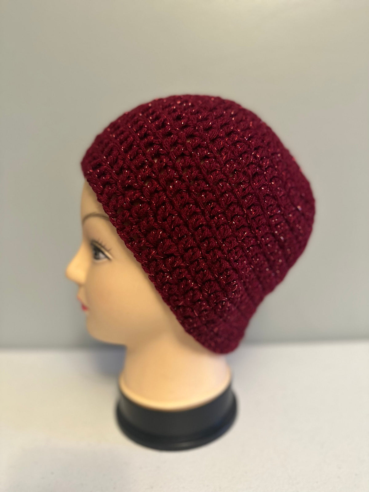 Sparkle Crochet Basic Beanie