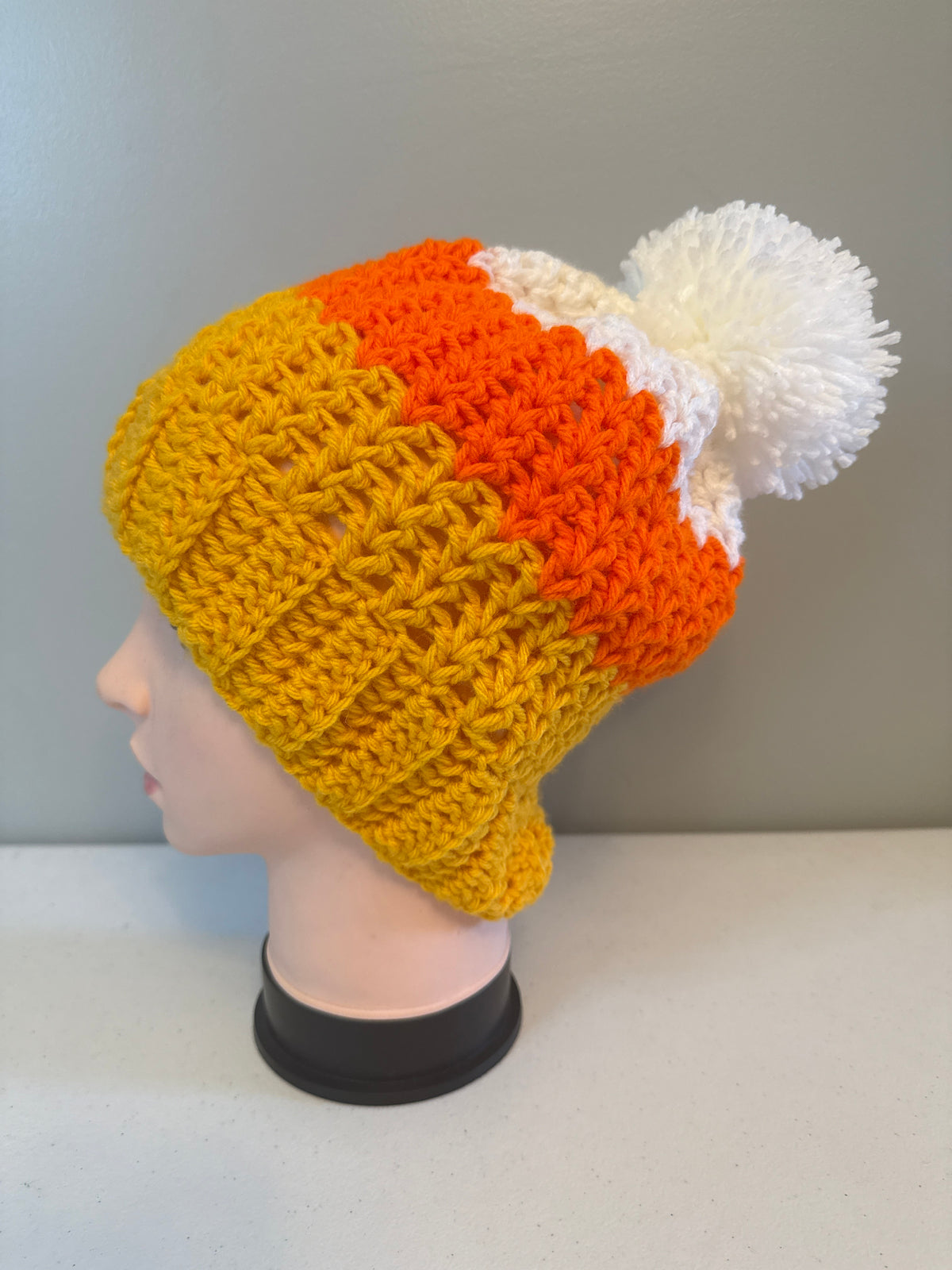 Candy Corn Pom Beanie