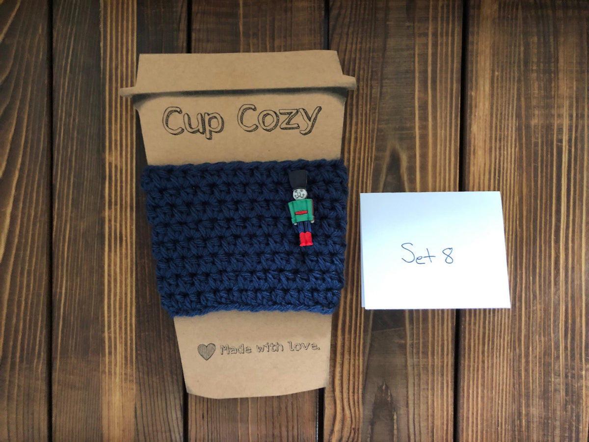 Holiday Coffee Cozies Set 8