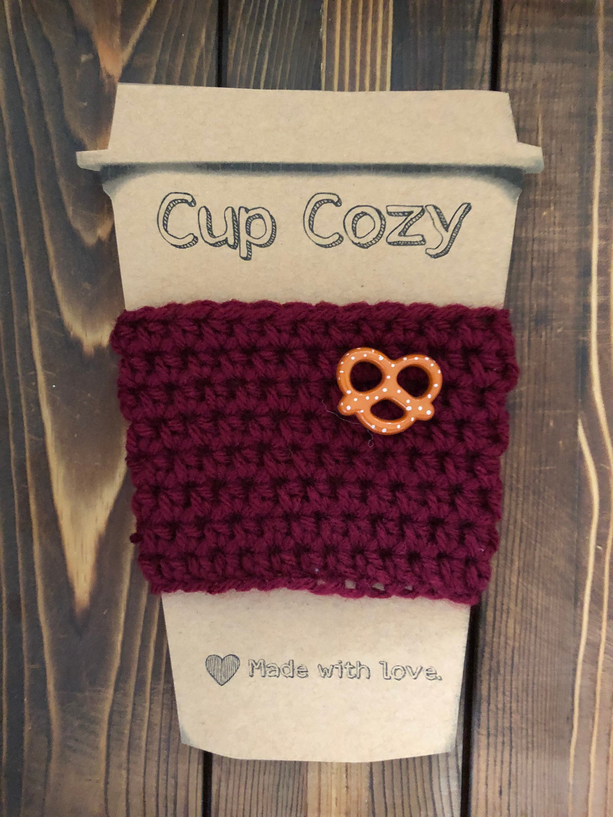 Pretzel Coffee Cozies