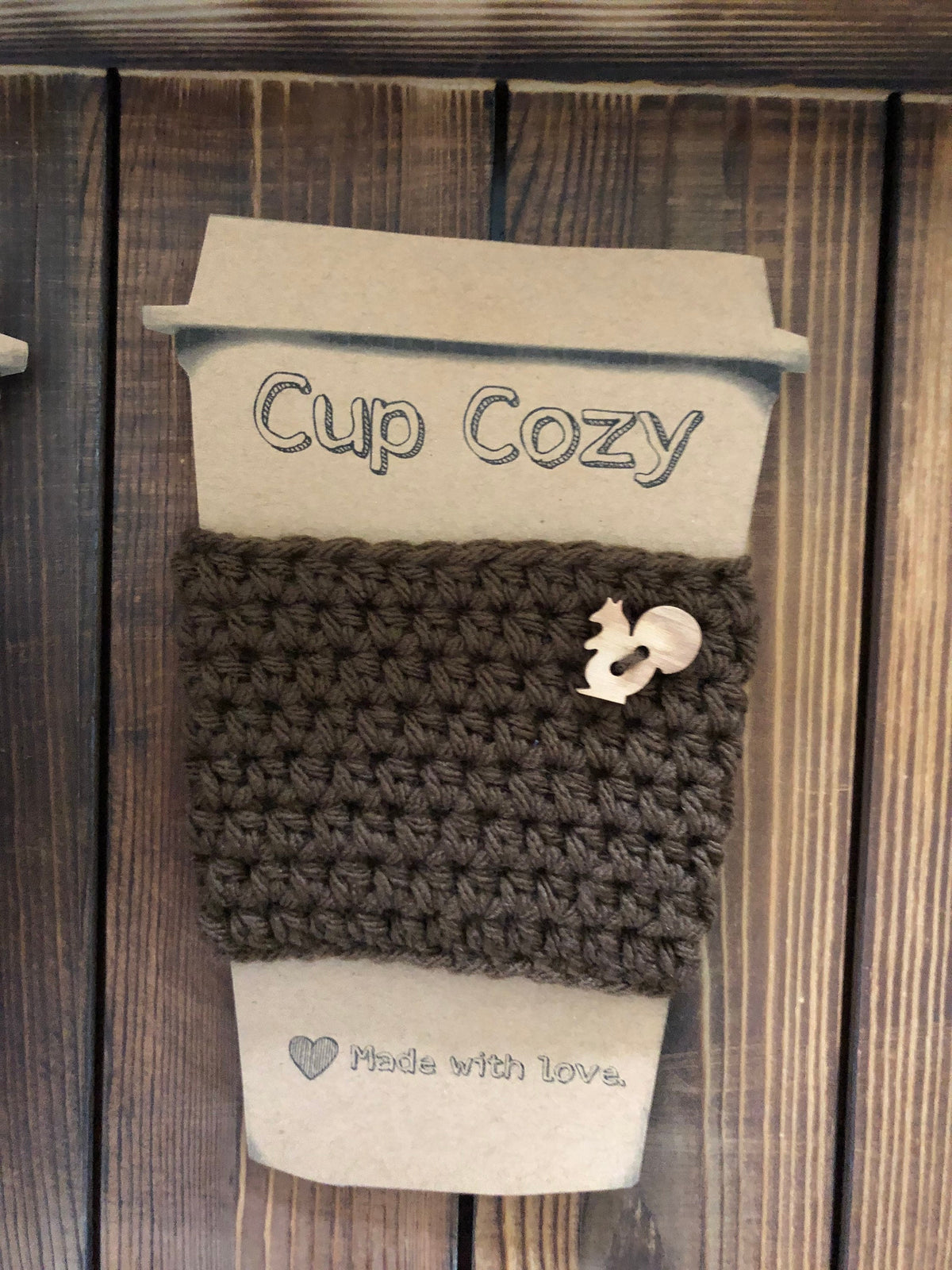 Squirrel Coffee Cozies
