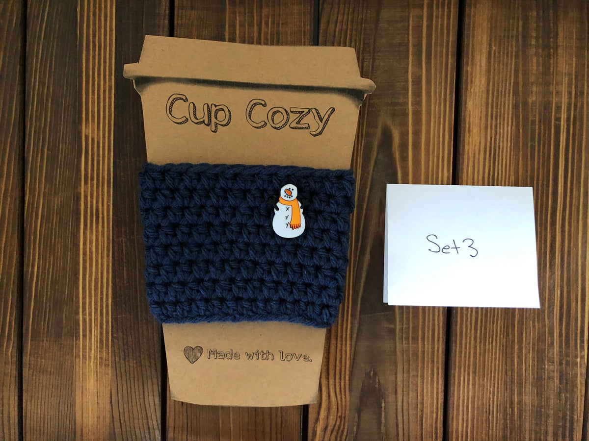 Holiday Coffee Cozies Set 3