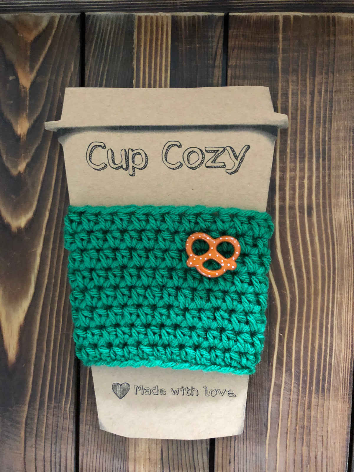 Pretzel Coffee Cozies