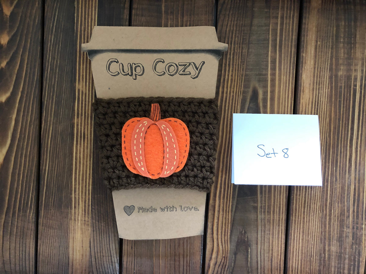 Holiday Coffee Cozies Set 8