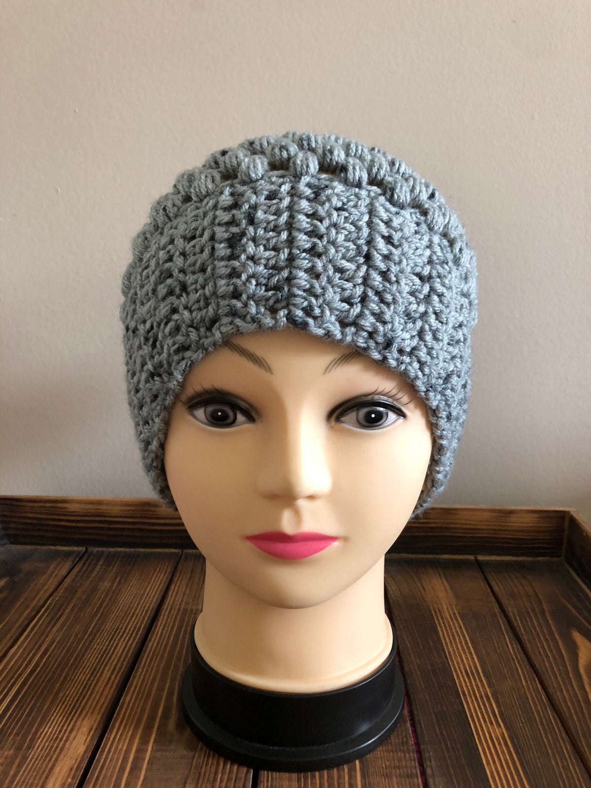 Gray Fleck Slouchy Beanie