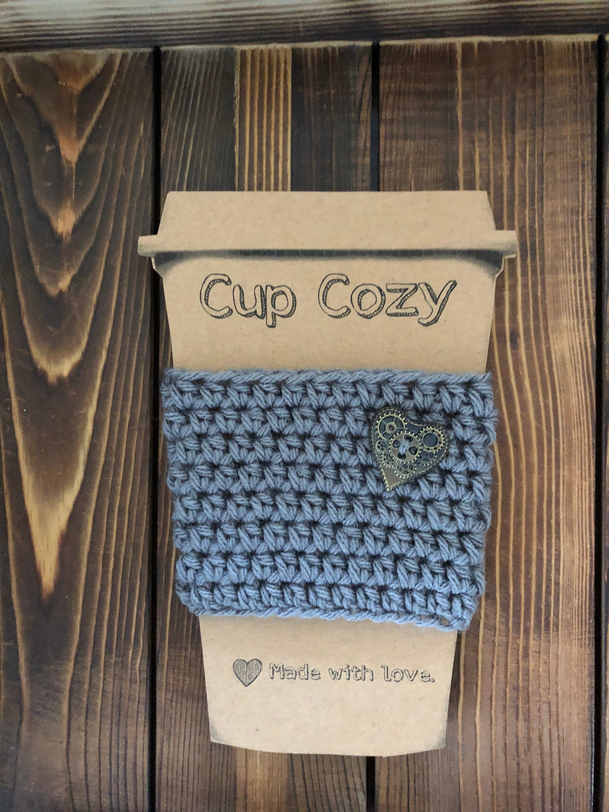 Steampunk Heart Coffee Cozies