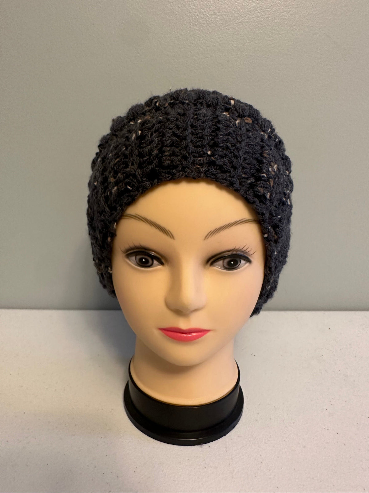 Blue Fleck Slouchy Beanie