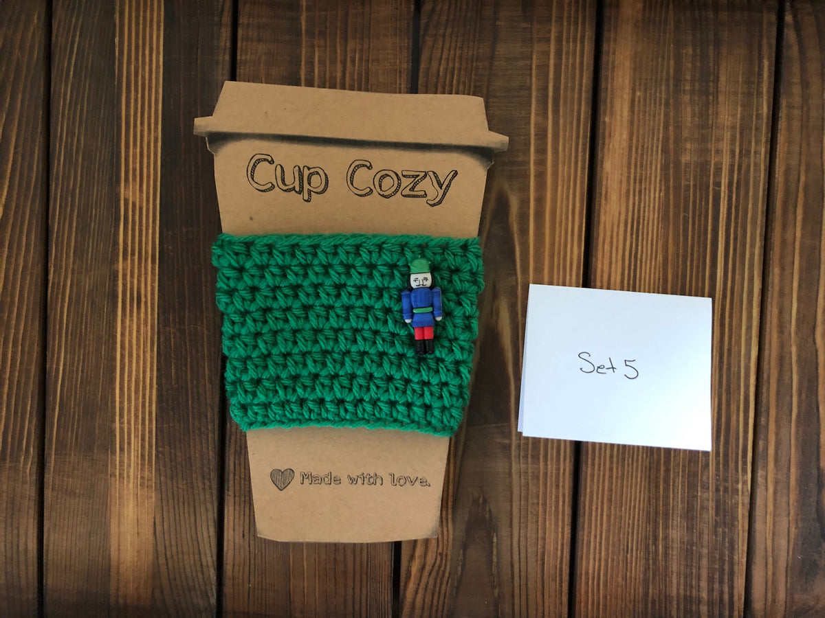 Holiday Coffee Cozies Set 5