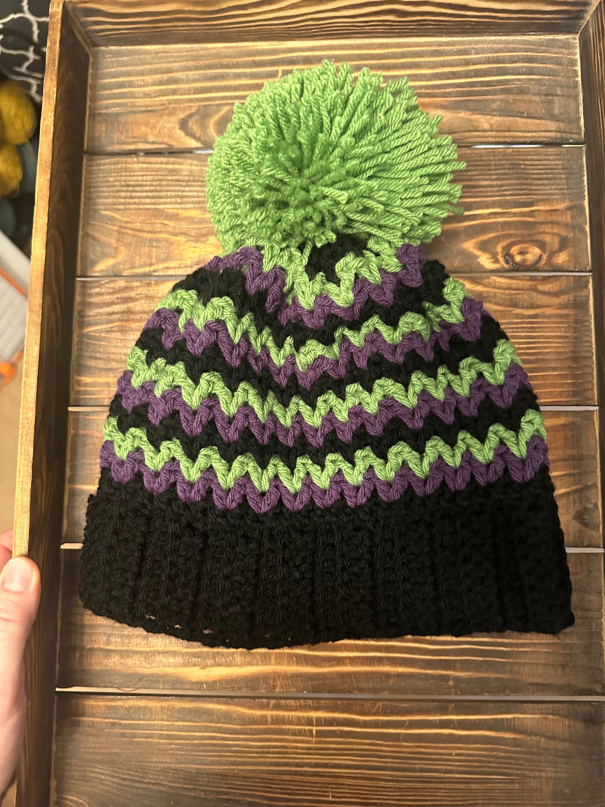 Halloween Pom Beanie