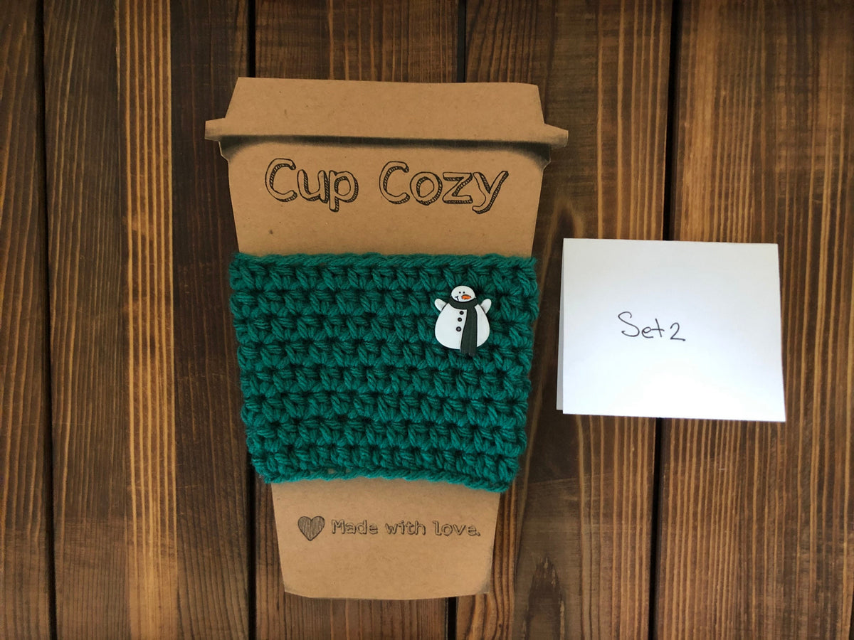 Holiday Coffee Cozies Set 2