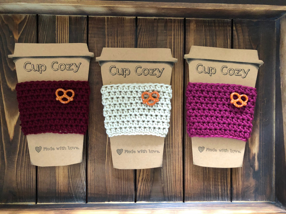 Pretzel Coffee Cozies