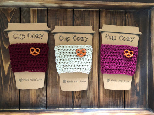 Pretzel Coffee Cozies