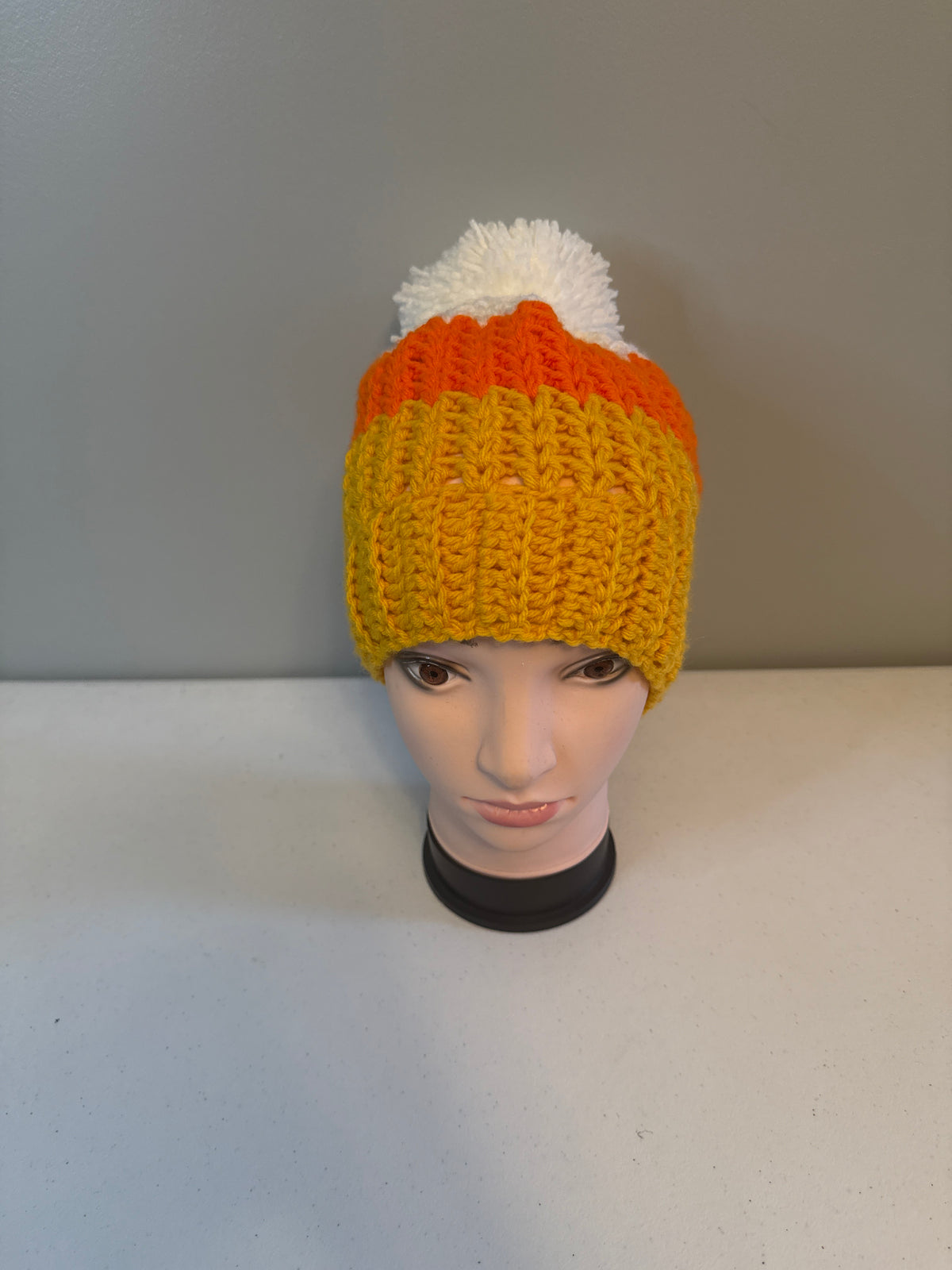 Candy Corn Pom Beanie