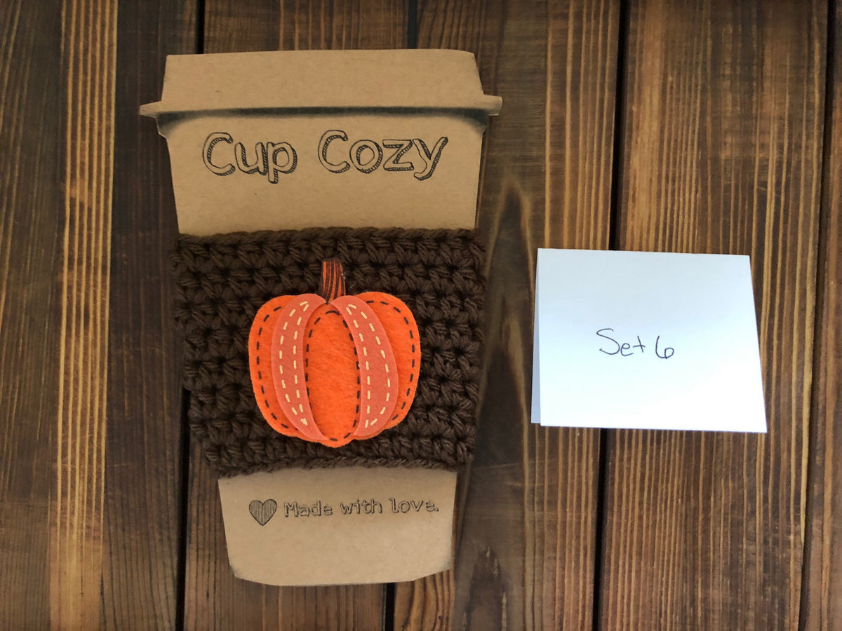 Holiday Coffee Cozies Set 6