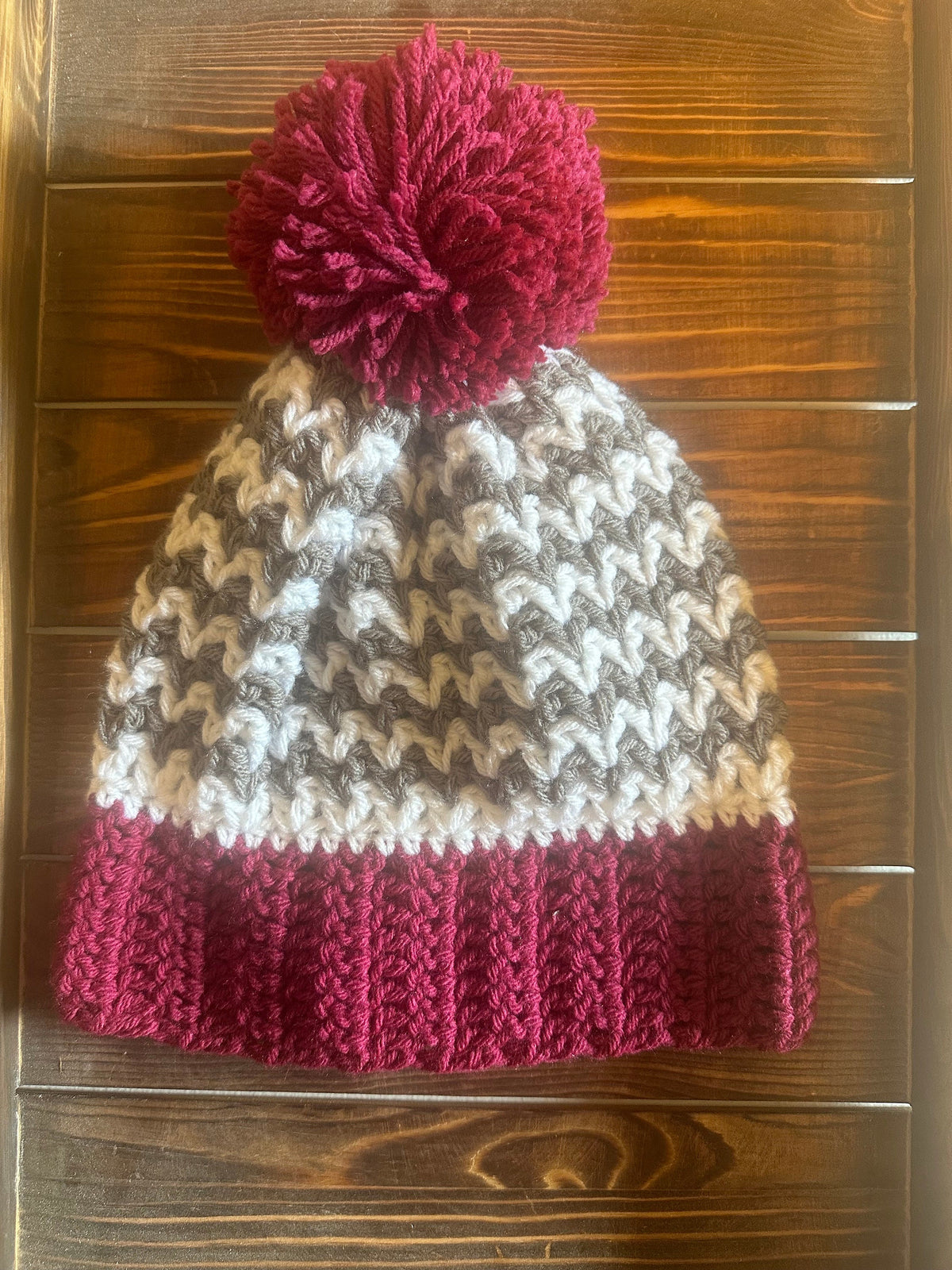 ZigZag Pom Beanie