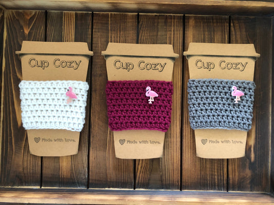 Flamingo Coffee Cozies