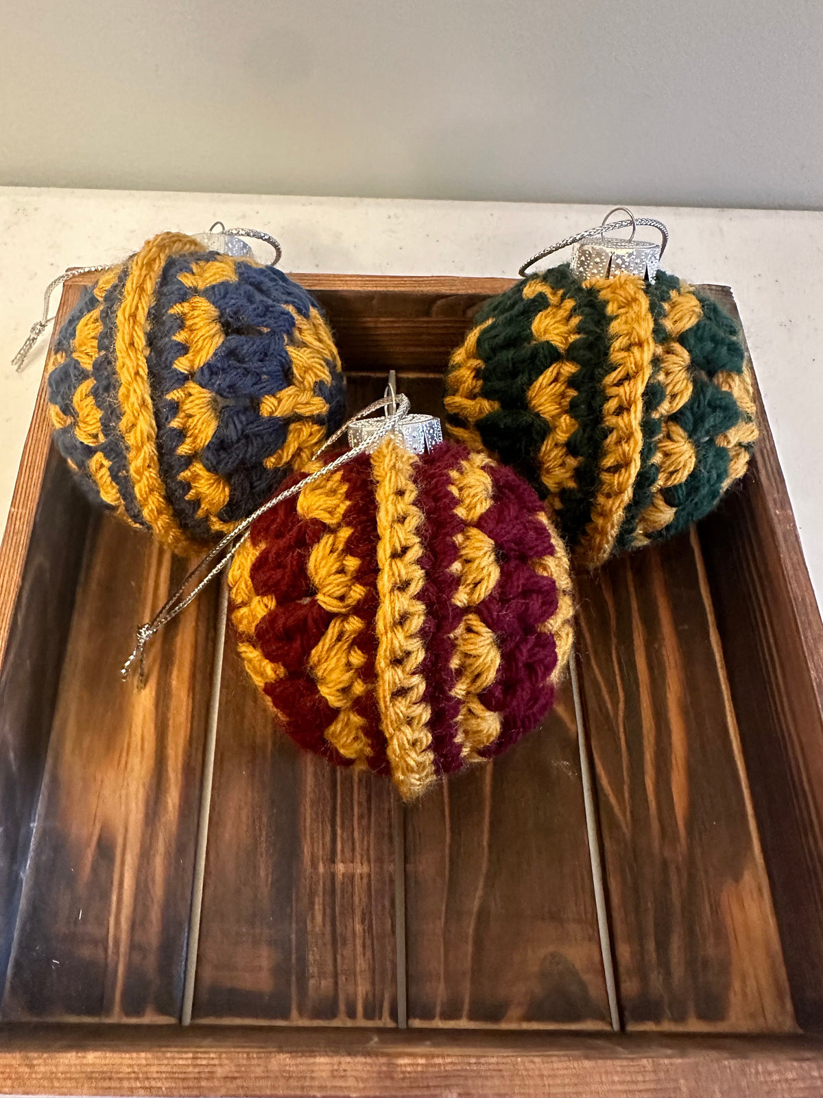 Crocheted Christmas Bulb Ornament