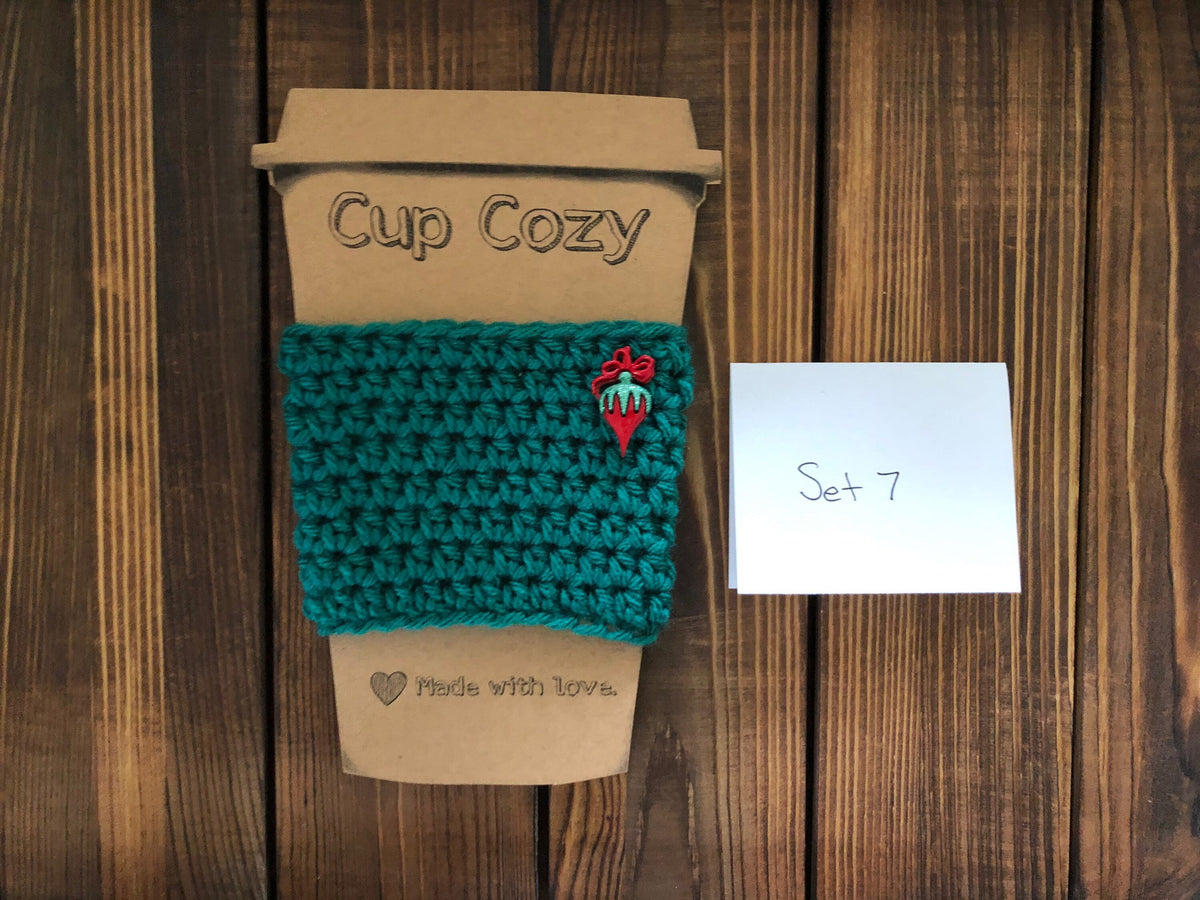 Holiday Coffee Cozies Set 7