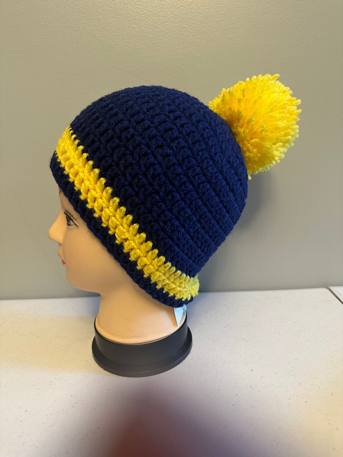 U of M Crochet Pom Beanie