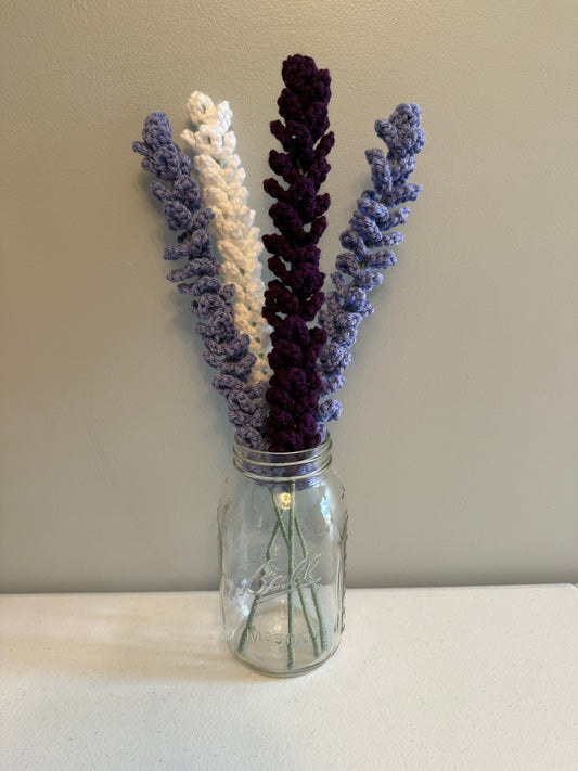 Crochet Lavender Stems