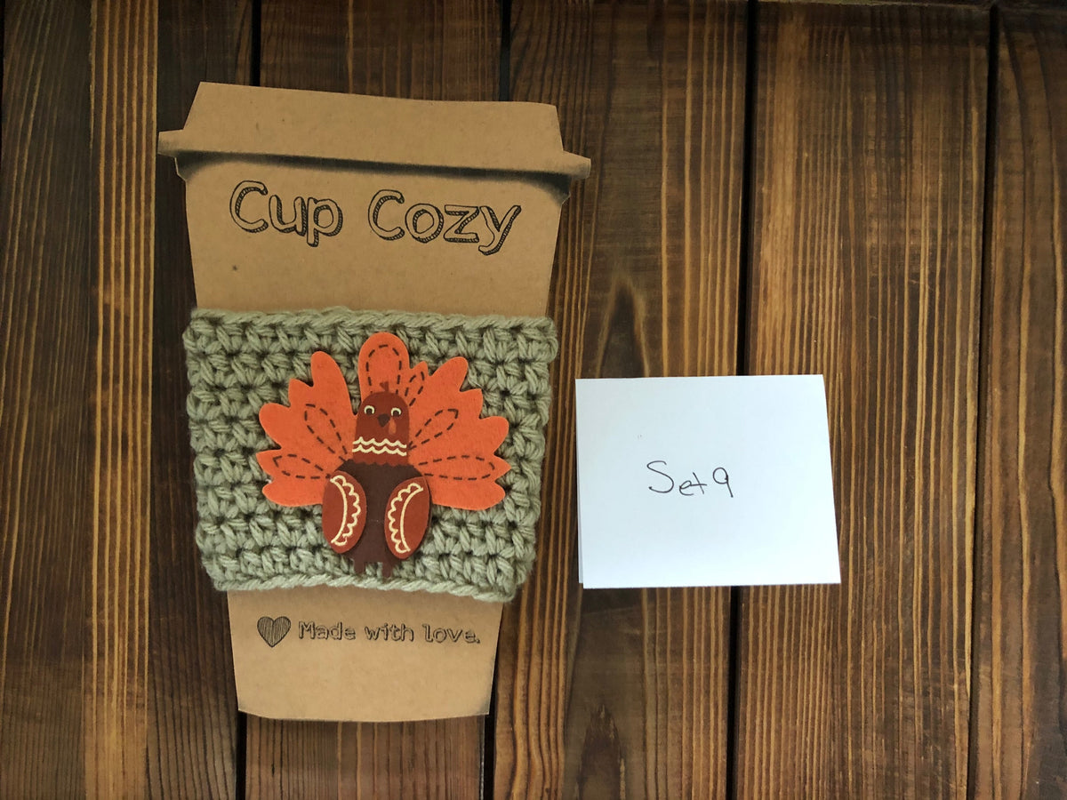 Holiday Coffee Cozies Set 9