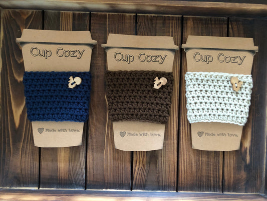Squirrel Coffee Cozies